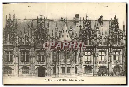 Cartes postales Rouen Palais de Justice