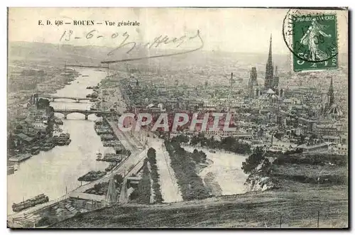 Cartes postales Rouen Vue Generale