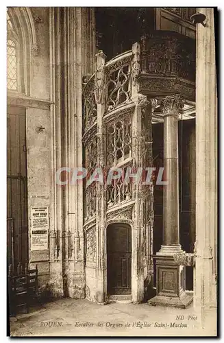 Cartes postales Rouen Escalier des Orgues de L Eglise Saint Maclou