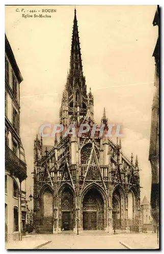 Cartes postales Rouen Eglise St Maclou