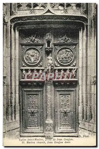 Ansichtskarte AK Rouen Eglise Saint Maclou Porte De Jean Goujon St Maclou