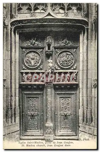 Cartes postales Rouen Eglise Saint Maclou Porte de Jean Goujon