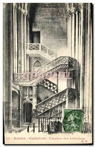 Ansichtskarte AK Rouen Cathedrale Escalier des libraires