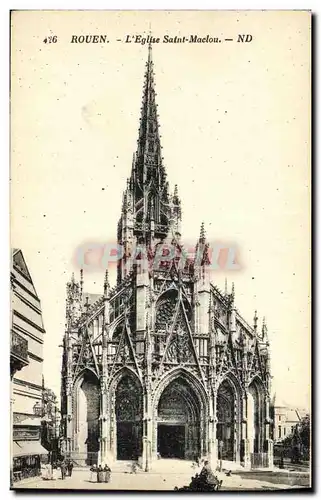 Cartes postales Rouen L Eglise Satnt Maclou