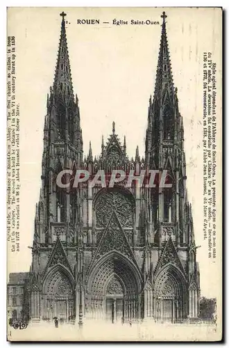 Cartes postales Rouen Eglise Saint Ouen