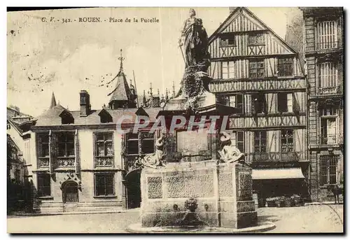 Cartes postales Rouen Place de la Pucelle