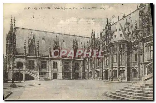 Ansichtskarte AK Rouen Palais de Justice Cour Interieure