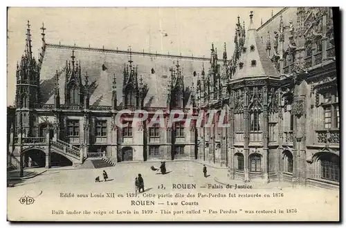 Cartes postales Rouen Palais de justice