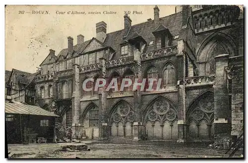 Cartes postales Rouen Cour d Albane Ancien Cloitre