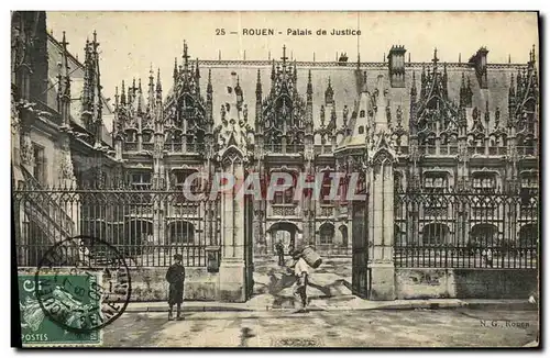 Cartes postales Rouen Palais de Justice