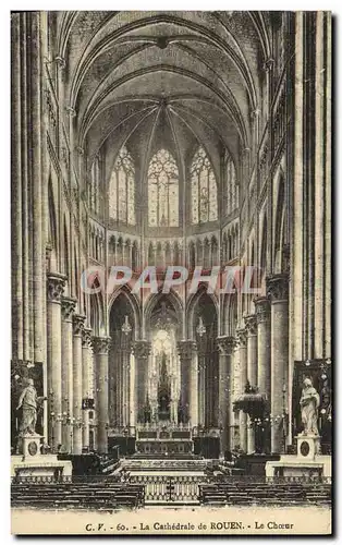 Cartes postales Rouen La Cathedrale Le Choeur