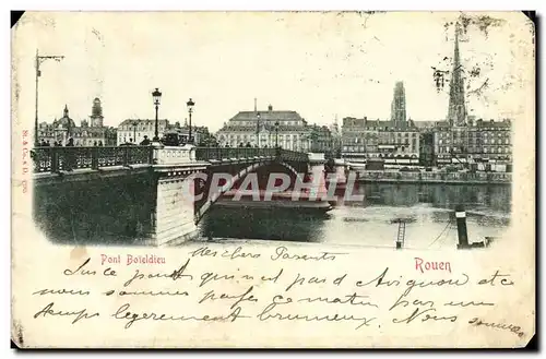 Cartes postales Rouen Pont Boleldieu