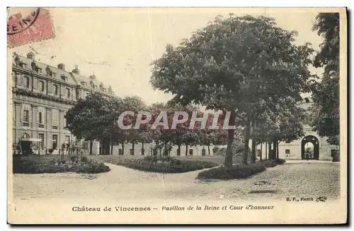 Ansichtskarte AK Vincennes Chateeau de Pavillon de la Reine et Cour d Honneur
