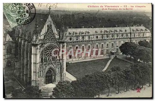 Ansichtskarte AK Vincennes Chateau et le Pavillon de la Reine