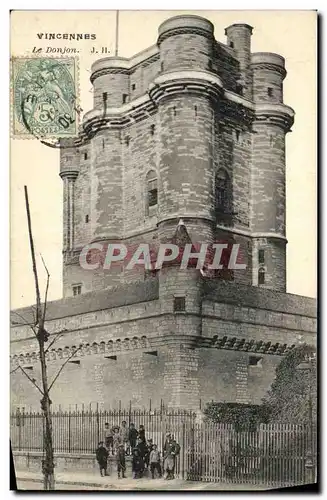 Cartes postales Vincennes Le Donjon Enfants