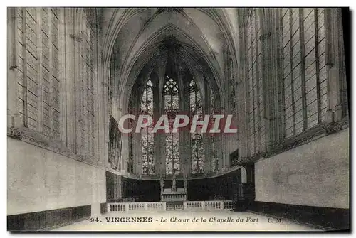 Cartes postales Vincennes Le Choeur de la Chapelle du Fort