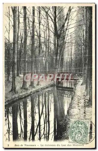 Cartes postales Vincennes Le Rulsseau du Lac Des Minimes