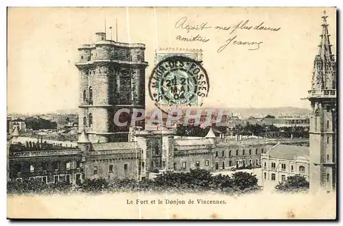 Cartes postales Vincennes Le Fort et le Donjon