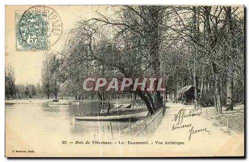 Ansichtskarte AK Vincennes Bois de Lac Daumesnil Vue Artistique