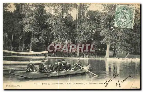 Cartes postales Vincennes Bois Lac Daumesnil Embarcadere