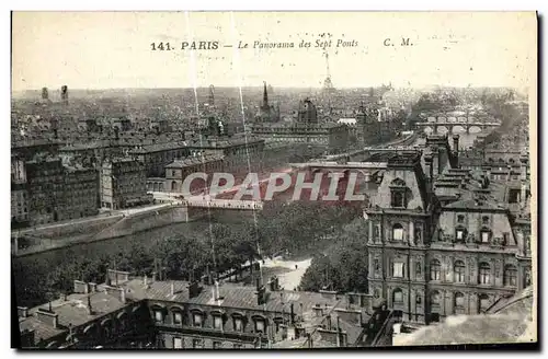 Cartes postales Paris Le Panorama des Sept Ponts