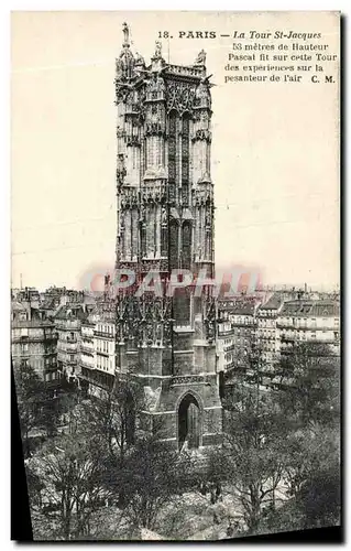 Cartes postales Paris La Tour St Jacques