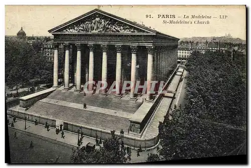 Cartes postales Paris La Madeleine