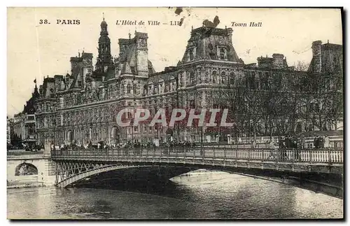 Cartes postales Paris L Hotel de Ville