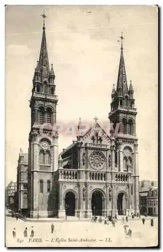 Cartes postales Paris Eglise Saint Ambroise