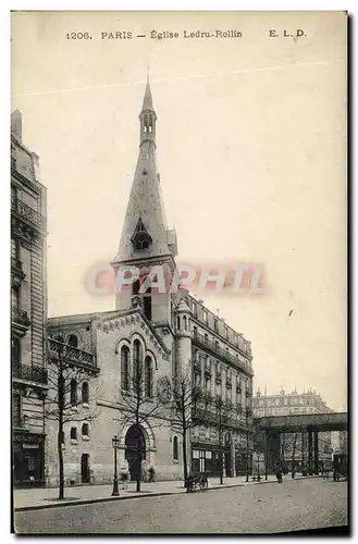 Cartes postales Paris Eglise Ledru Rollin