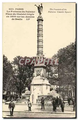 Ansichtskarte AK Paris La Fontaine du Palmier Place du Chatelet