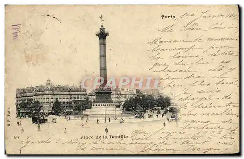 Cartes postales Paris Place de la Bastille