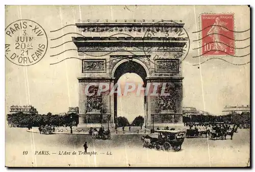 Cartes postales Paris L Arc de Tromphe