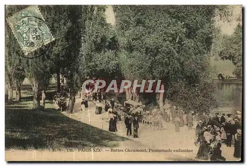 Ansichtskarte AK Paris Buttes Chaumont Promenade Enfantine