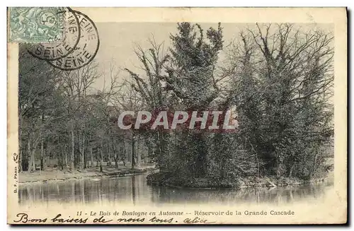 Ansichtskarte AK Paris Le Bois de Boulogne en Automne Reservoir de la Grande