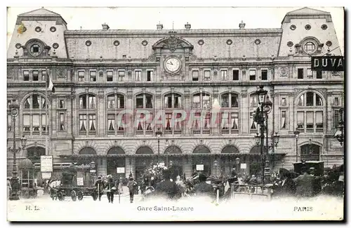 Cartes postales Paris Gare Saint Lazare