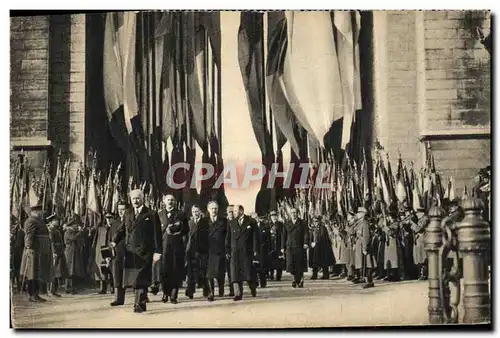 Cartes postales Paris Hommage du President de la Republique au soldat Inconnu Herriot Lebrun Daladier