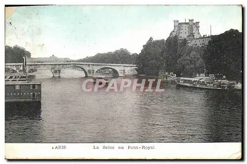 Cartes postales Paris La Seine au Pont Royal