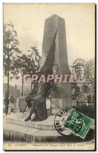 Ansichtskarte AK Elbeuf Monument des Enfants morts pour la Patrie