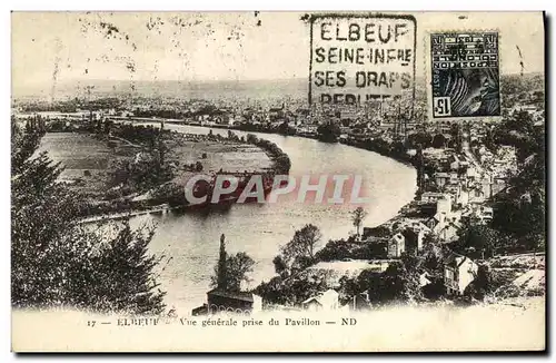 Cartes postales Elbeuf Vue generale prise du Pavillon