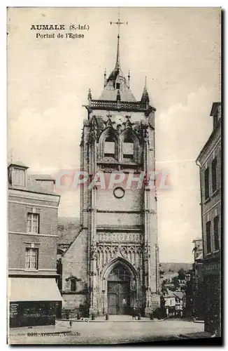 Cartes postales Aumale Portail de l Eglise