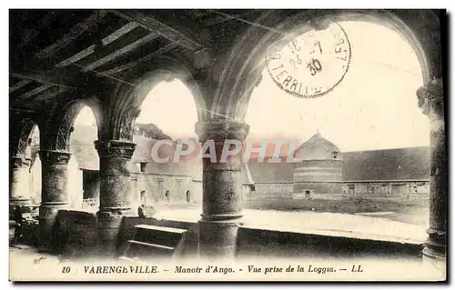 Cartes postales Varengeville Manoir d Ango Vue prise de la Loggia