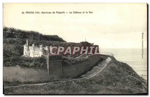 Cartes postales Mesnil Val Le Chateau et la Mer