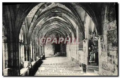 Ansichtskarte AK Abbaye de St Wandrille Le cloitre