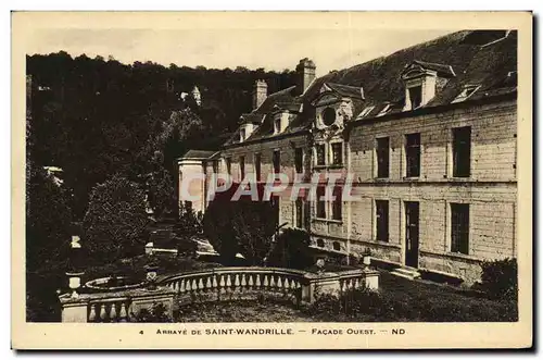 Ansichtskarte AK Abbaye de Saint Wandrille Facade Ouest