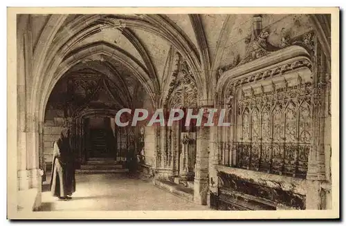 Cartes postales Abbaye de Saint Wandrille Le lavabo et la porte du refectoire