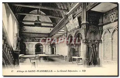 Ansichtskarte AK Abbaye de Saint Wandrille Le Grand Refectoire