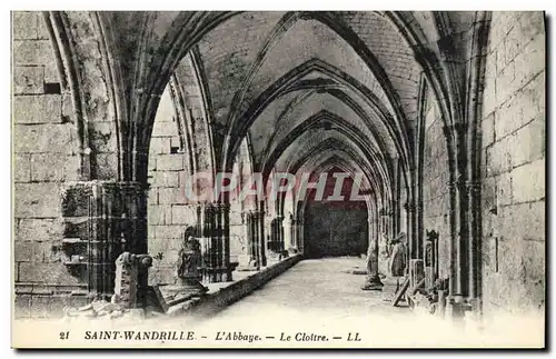 Cartes postales Saint Wandrille L Abbaye le Cloitre