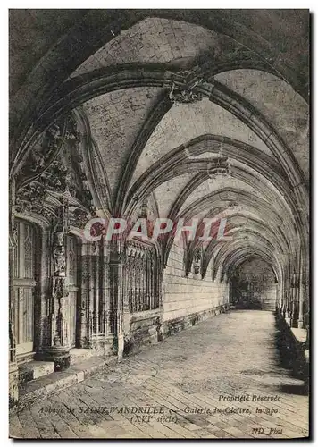 Cartes postales Abbaye de Saint Wandrille Galerie du Cloitre Lavabo