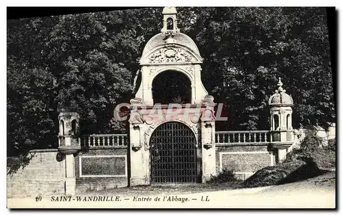 Cartes postales Saint Wandrille Entree de l Abbaye